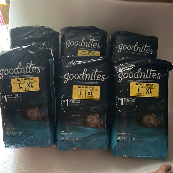 Goodnites Other 1 Packs Goodnites Diapers Potty Training Bed